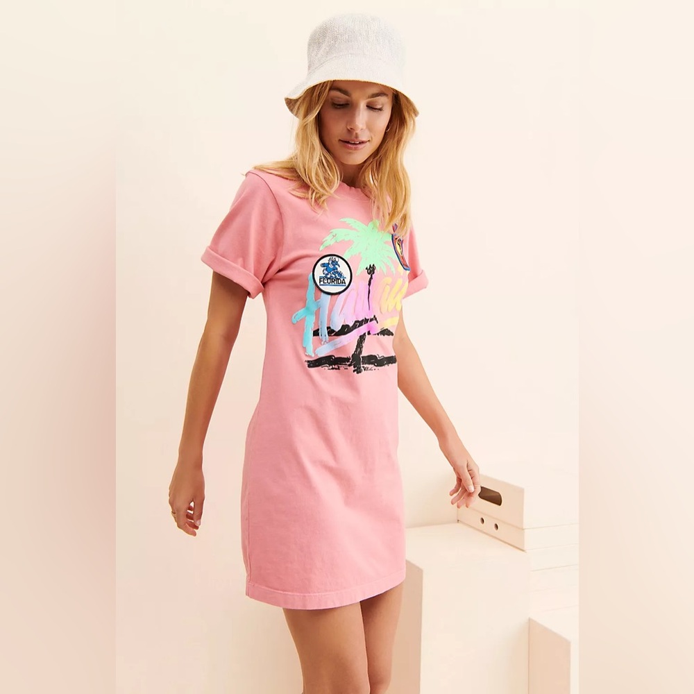Riley Vintage Hawaii T-Shirt Dress Size Small